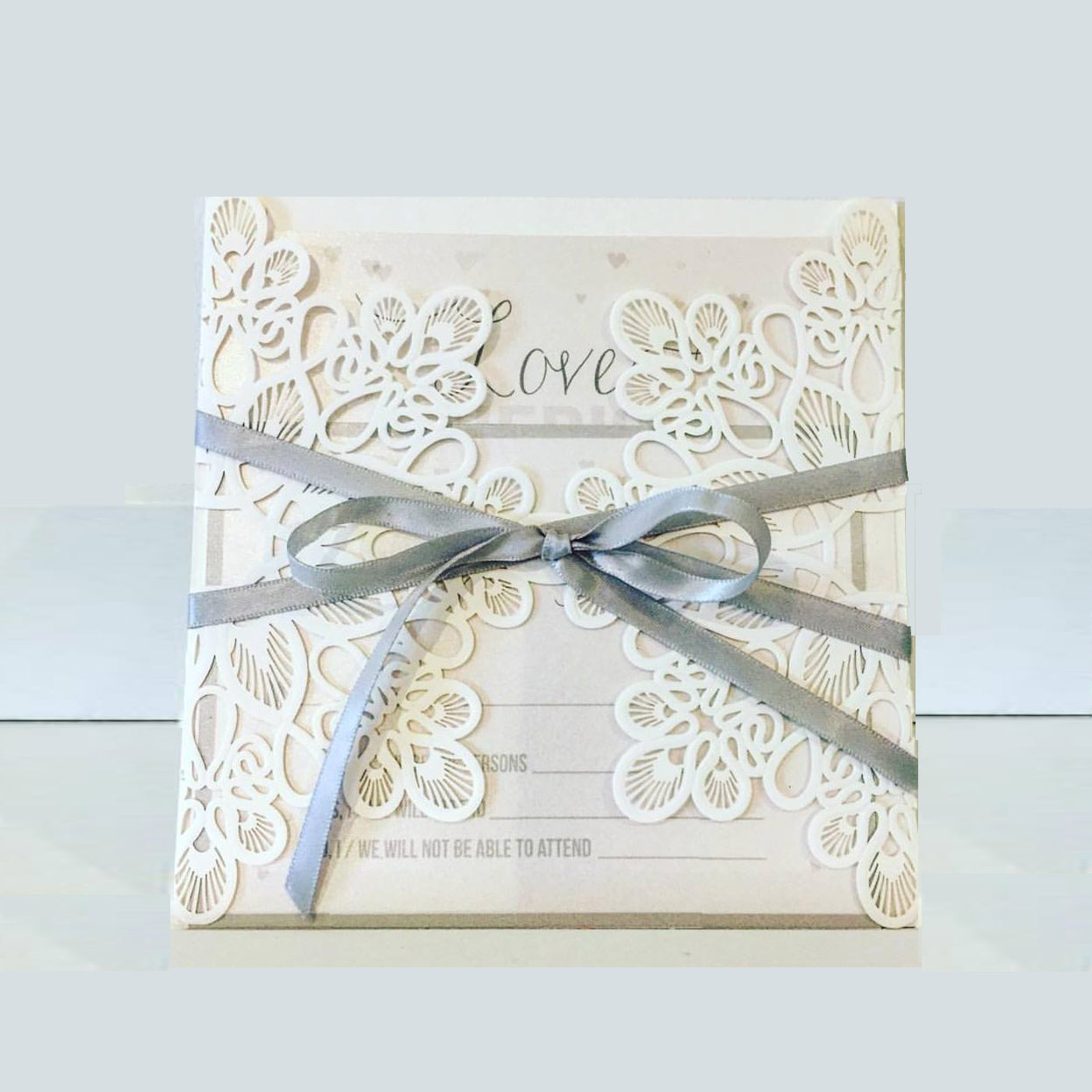 Love Cherish Honor invitation